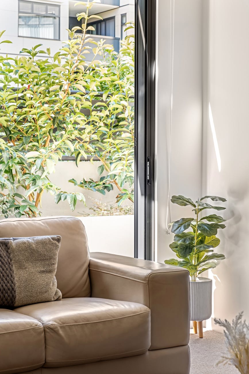 A styled Australian rental interior