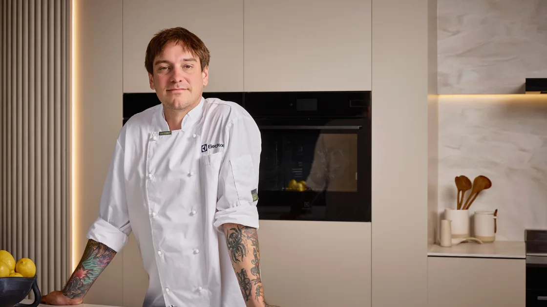 Chef Matt Stone speaking about steam cooking in a kitchen setting
