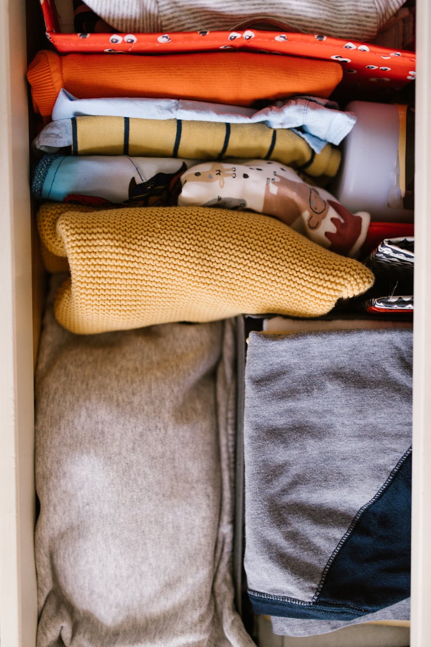 Activewear in a drawer